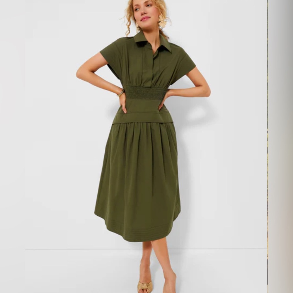 Tuckernuck Army Green Cameran Dress
